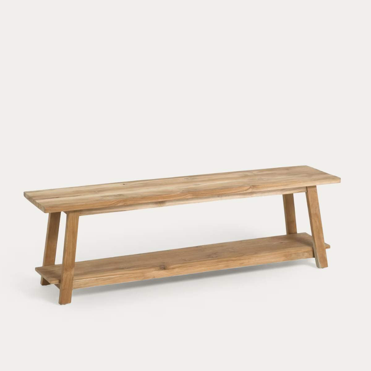 Kave Home Safara solid recycled teak bench 150 cm