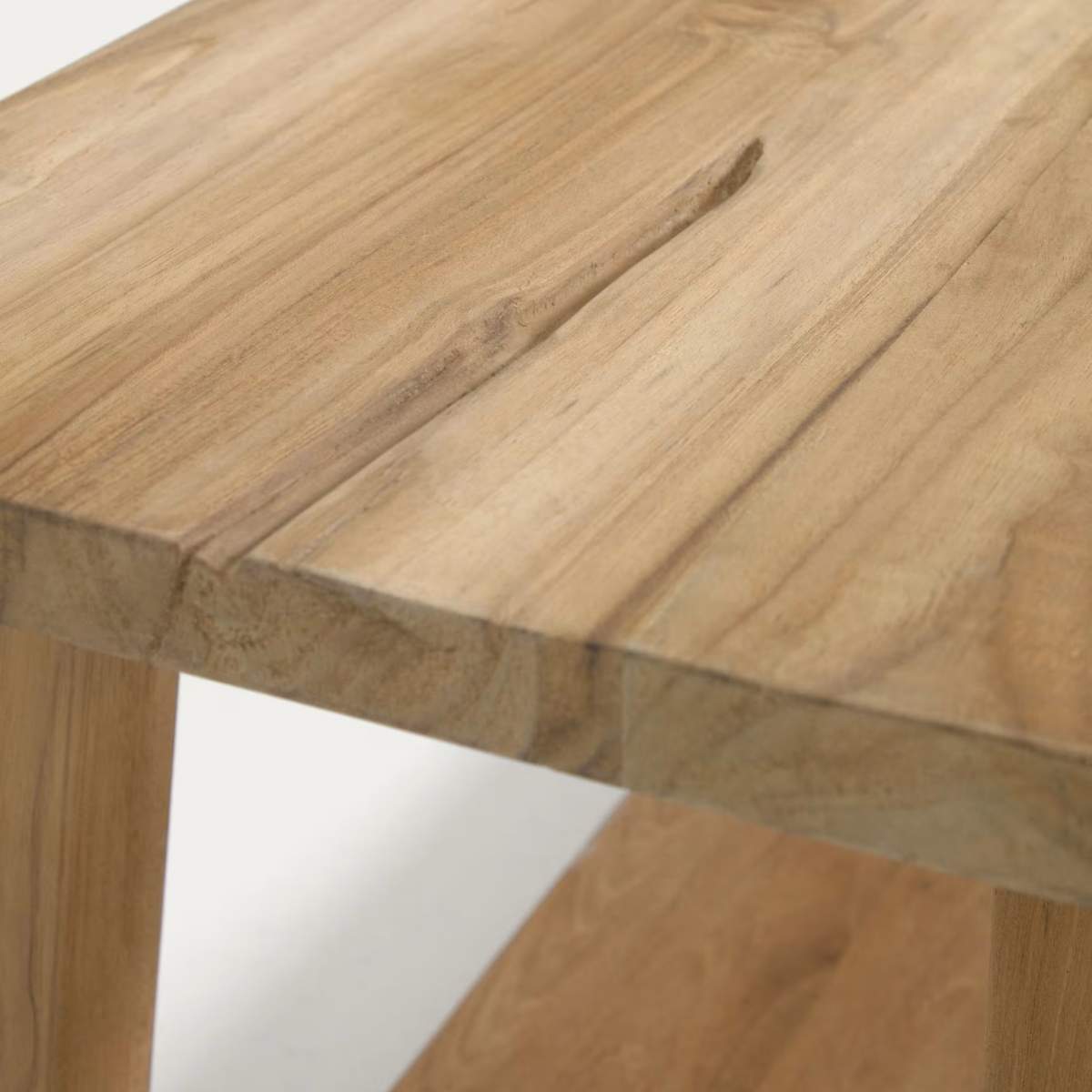 Kave Home Safara solid recycled teak bench 150 cm