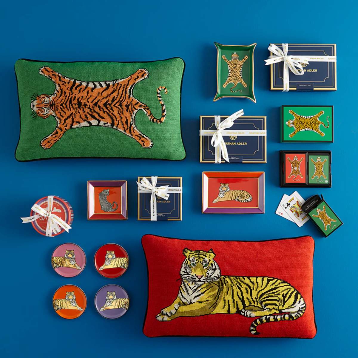 Jonathan Adler Safari Needlepoint Cushion