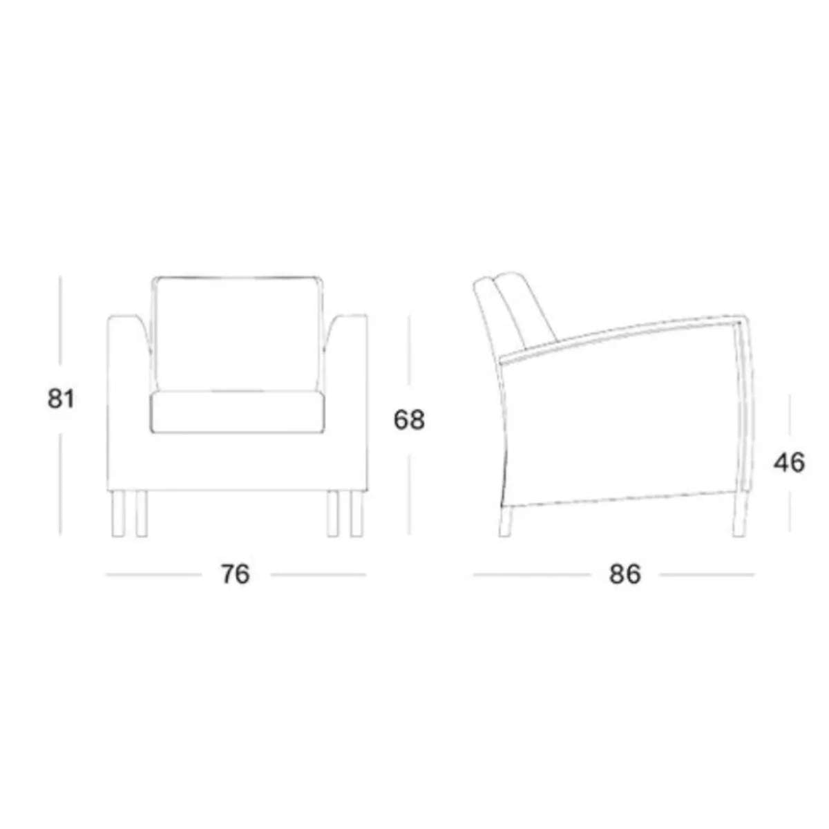 Vincent Shepherd Safi Garden Lounge Chair