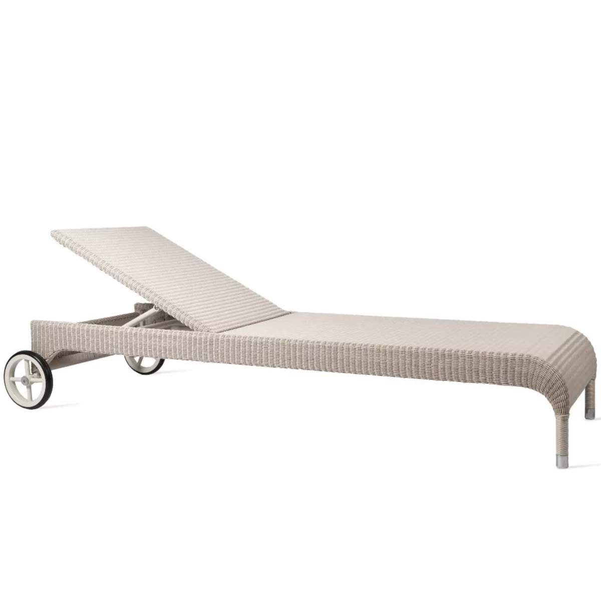 Vincent Shepherd Safi Rattan Outdoor Sun Lounger Old Lace