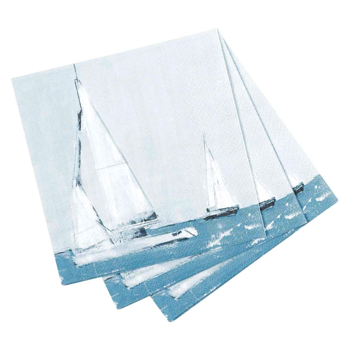 Rock Flower Paper Sail Away Paper Cocktail Napkins (Pack of 25)