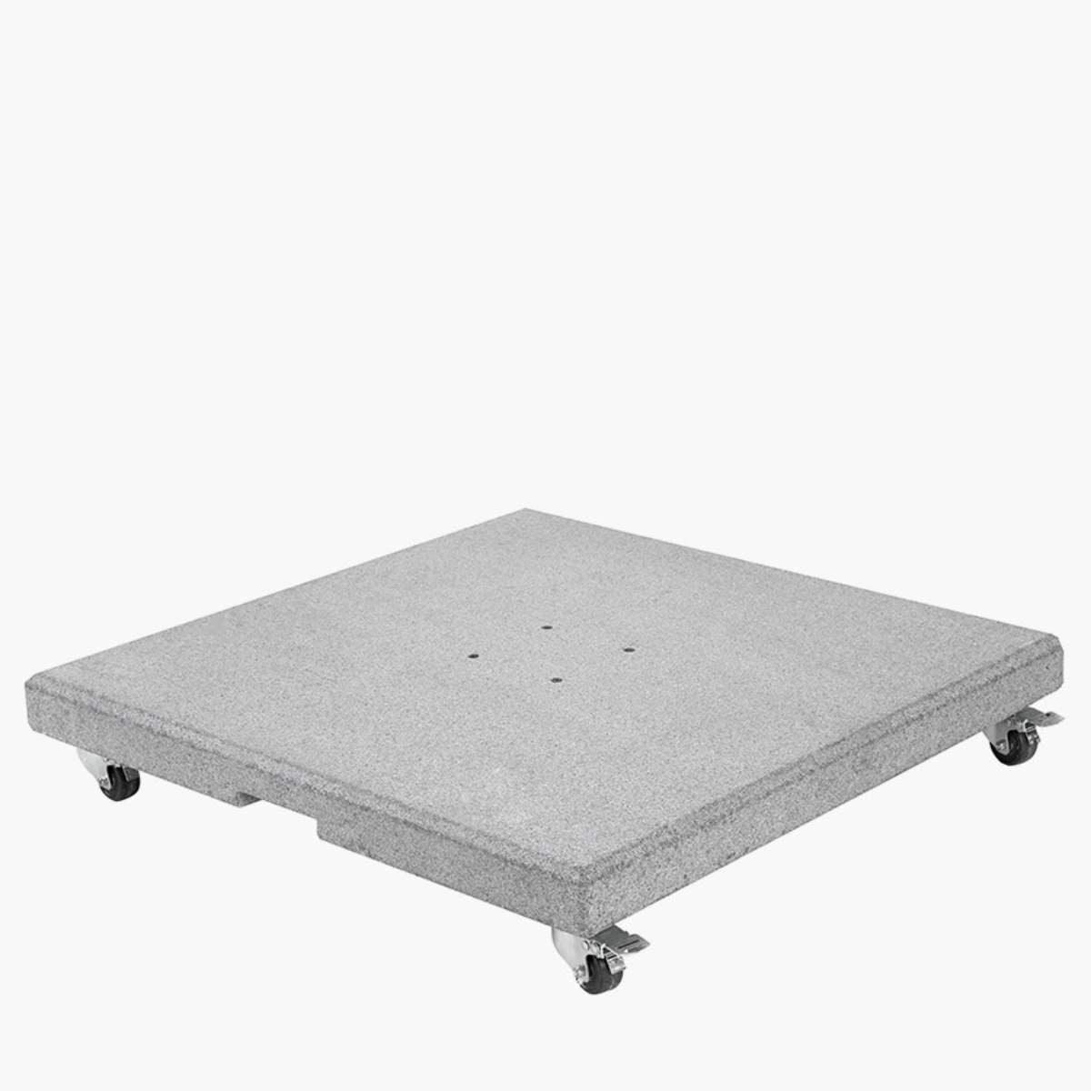 Pacific Lifestyle Salerno Hammered Grey Granite 90KG Wheeled Parasol Base