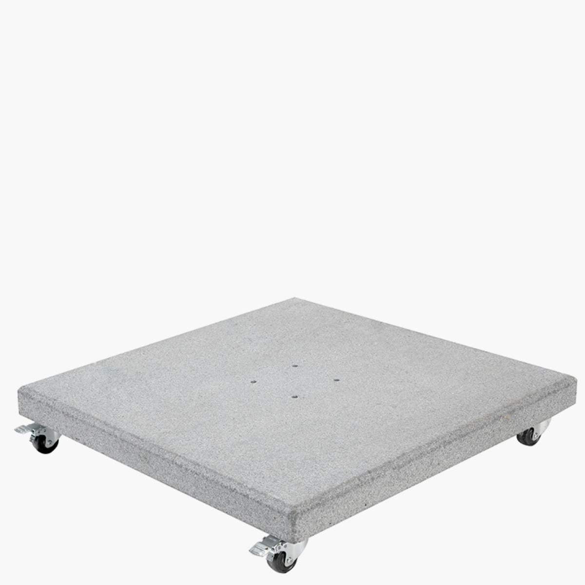 Pacific Lifestyle Salerno Hammered Grey Granite 90KG Wheeled Parasol Base