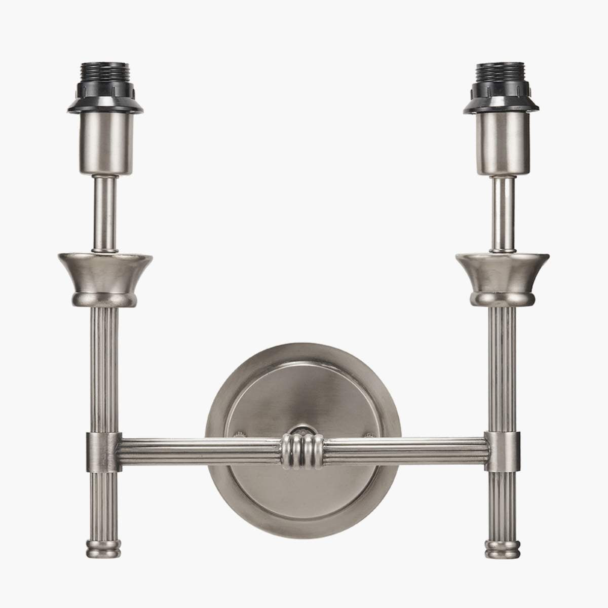 Pacific Lifestyle Salvatore Antique Silver Metal Double Wall Light