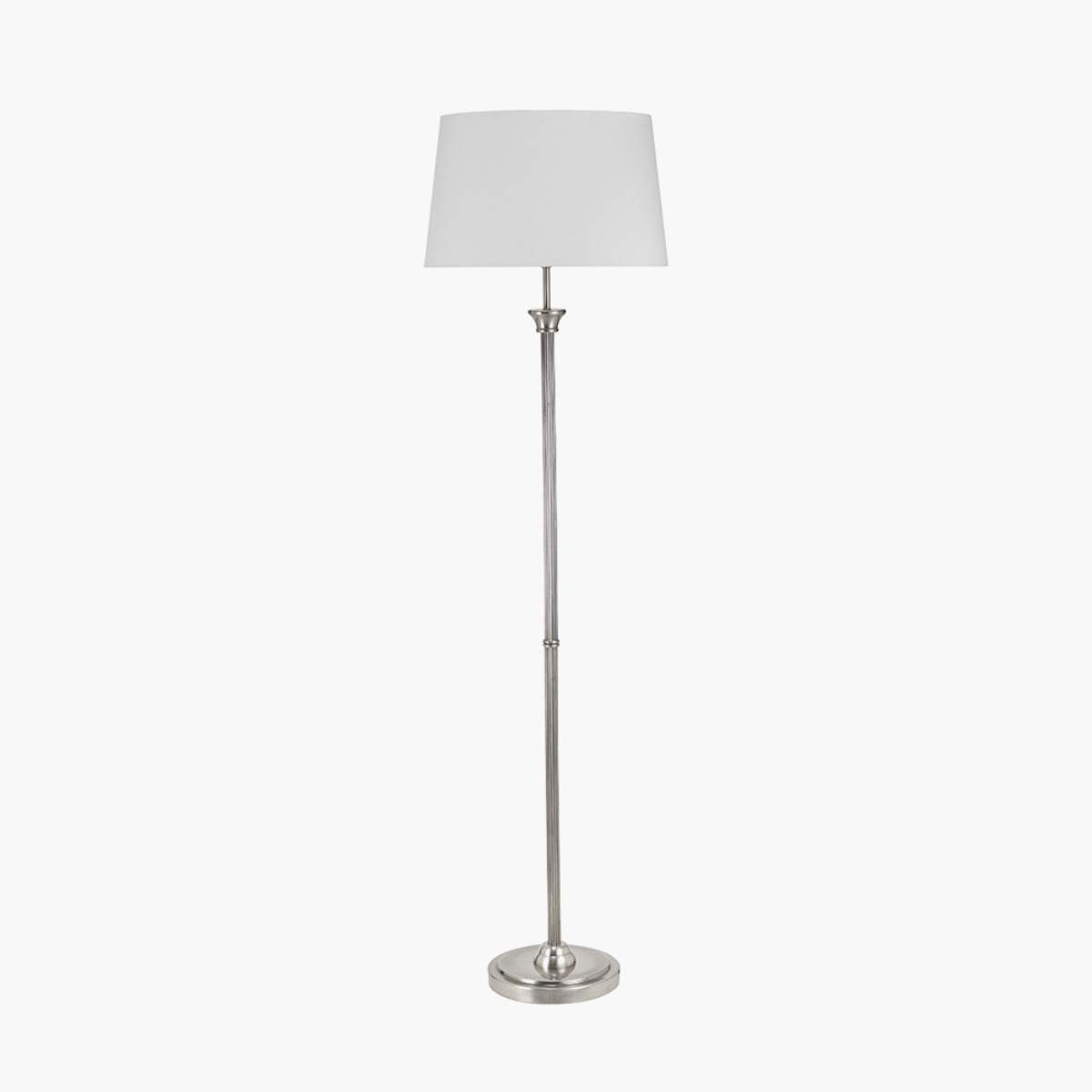 Pacific Lifestyle Salvatore Antique Silver Metal Floor Lamp Base