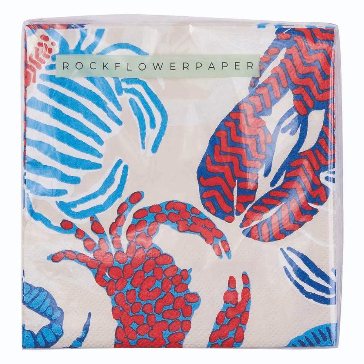 Rock Flower Paper Sandy Claws Paper Cocktail Napkins (Pack of 25)