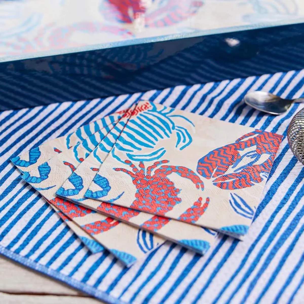 Rock Flower Paper Sandy Claws Paper Cocktail Napkins (Pack of 25)