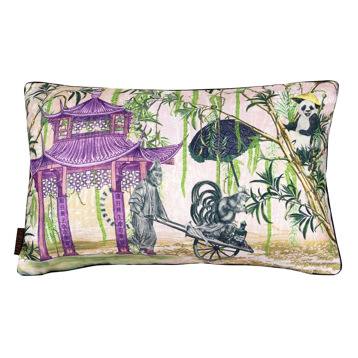 Santorus Boudoir Cushion Cover - Pandamonium reverse