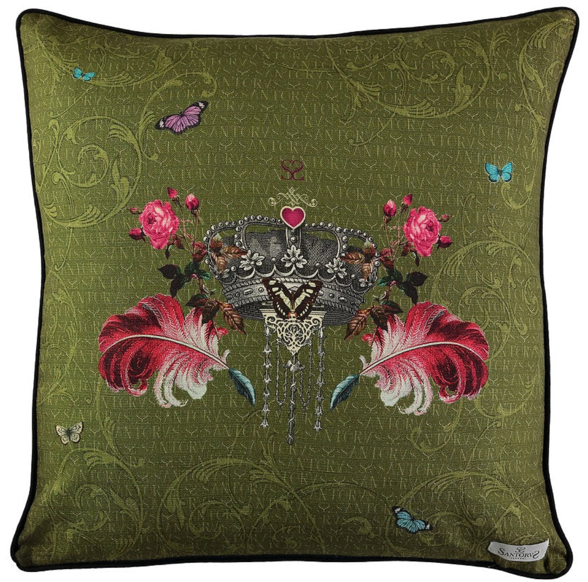 Santorus Large Cushion Cover - Amor Vincit Omnia reverse