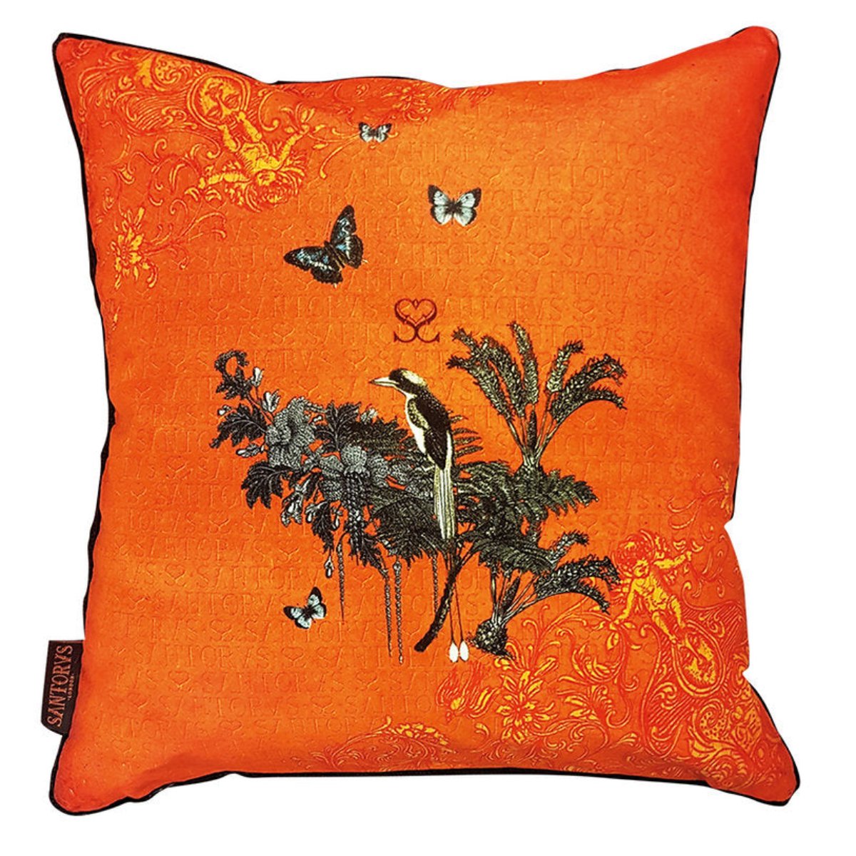 Santorus Scatter Cushion  Cover - Leopard reverse