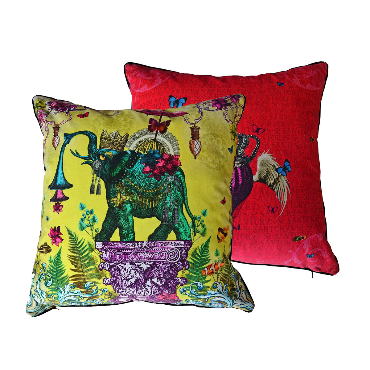 Santorus Scatter Cushion  Cover - The Other Orient front and back