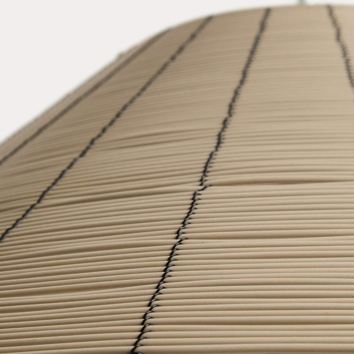 Kave Home Saranella lampshade for outdoor ceiling lamp in light grey synthetic rattan Ø 70cm