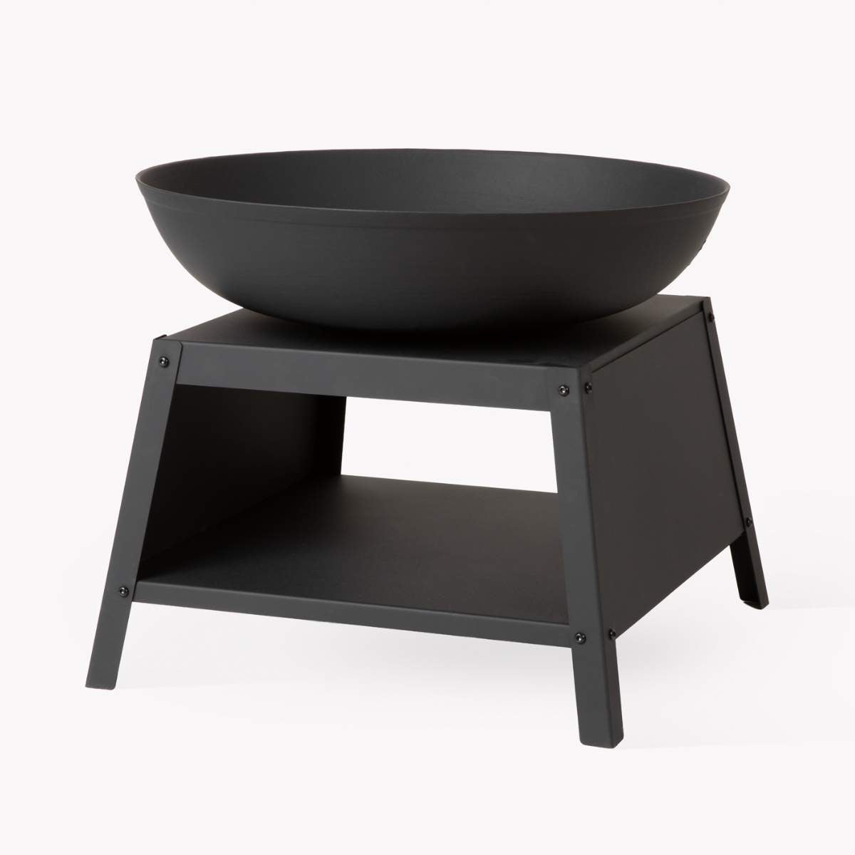 Garden Trading Sarsden Fire Pit Bowl & Log Store Medium