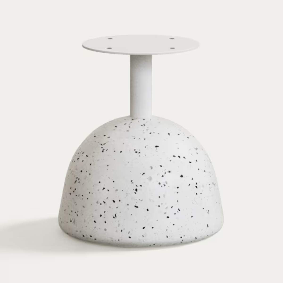 Kave Home Saura coffee table in white terrazzo with a white terrazzo top 32 x 48 x 48