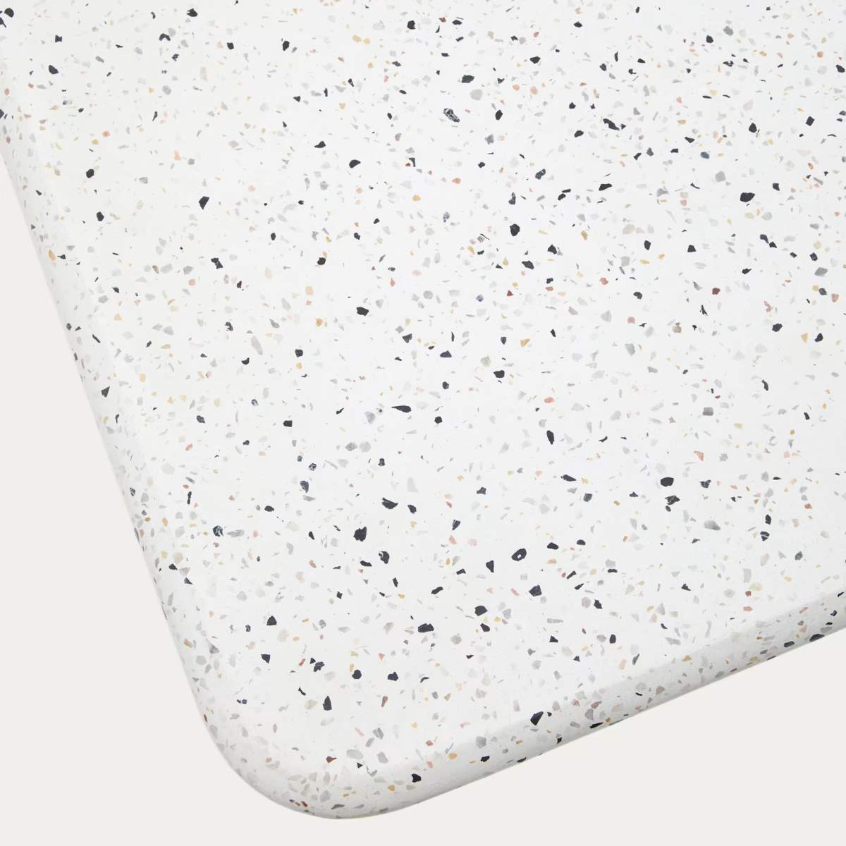 Kave Home Saura coffee table in white terrazzo with a white terrazzo top 32 x 48 x 48