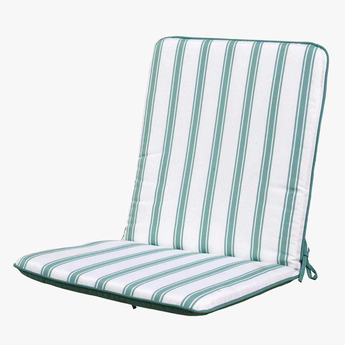 Pacific Lifestyle Savoy Bistro Set with Sage Green Striped/Plain Cushions