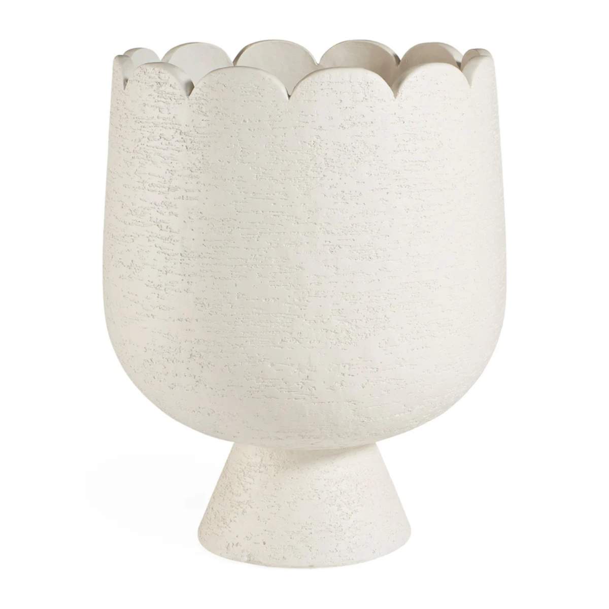 Jonathan Adler Scallop Concrete Planter