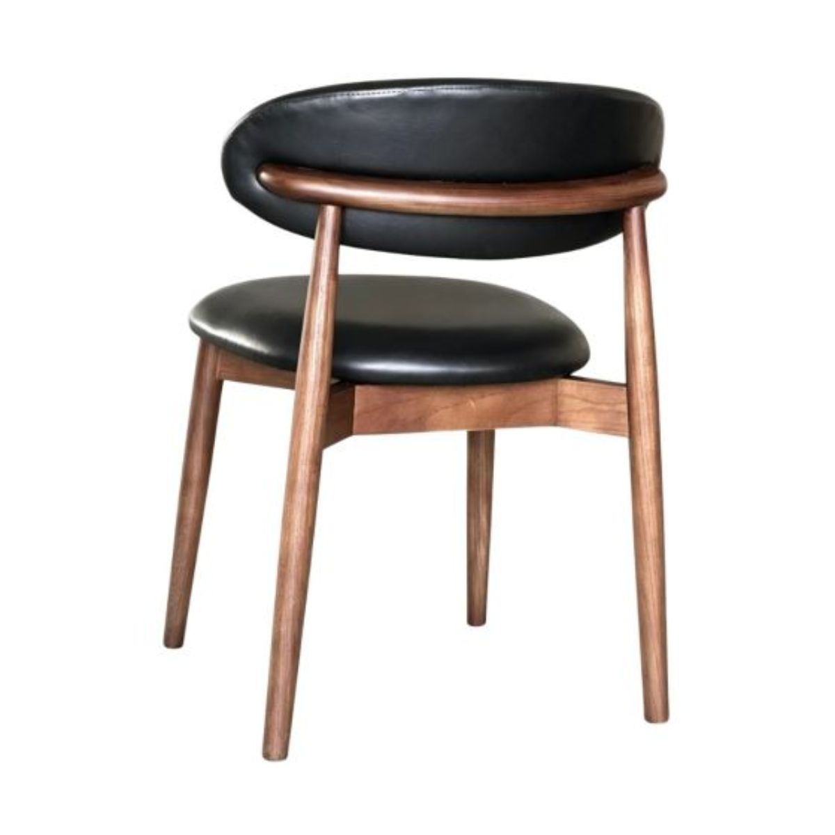 Trade Furniture Scandi Faux Leather Oak Dining Chair
