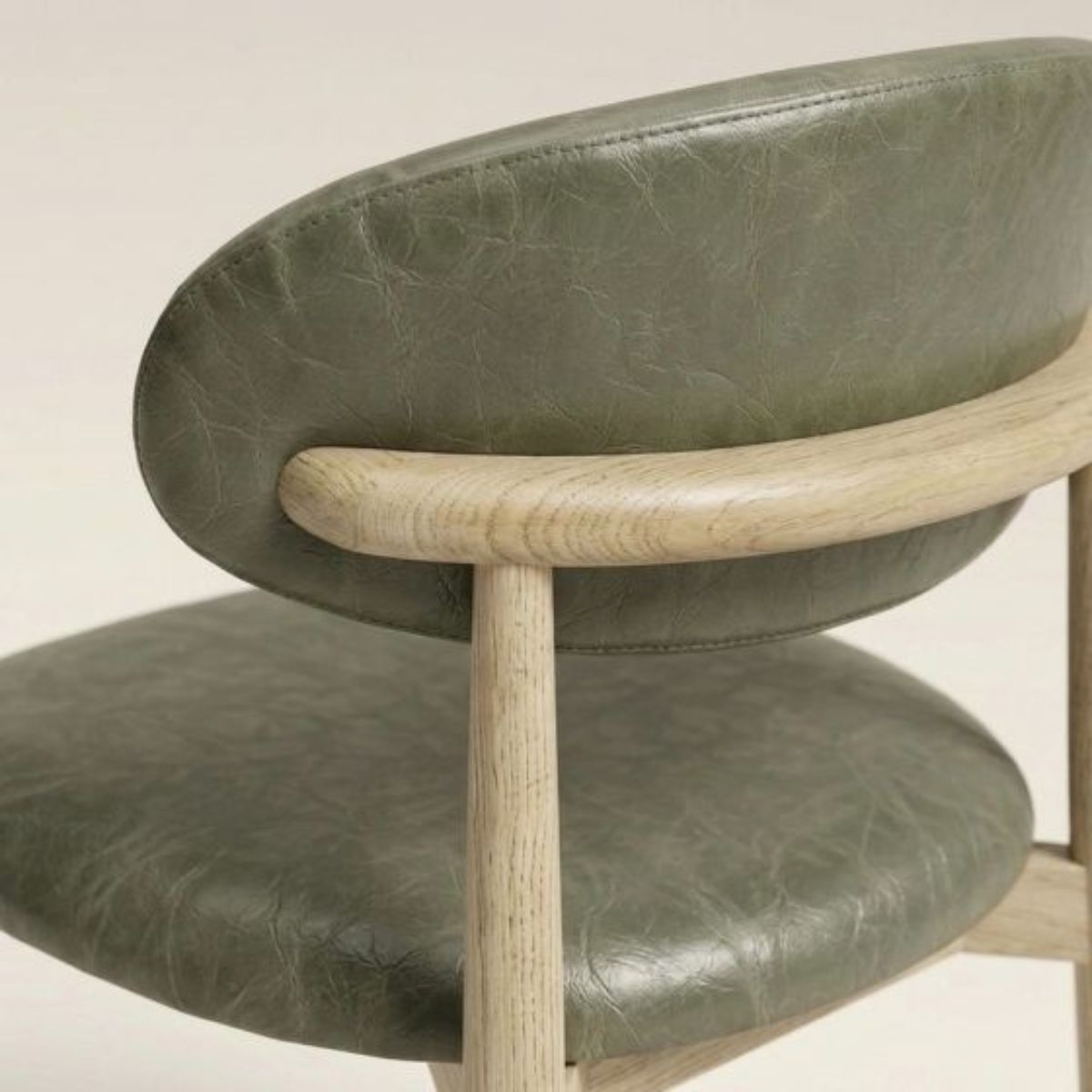 Trade Furniture Scandi Faux Leather Oak Dining Chair