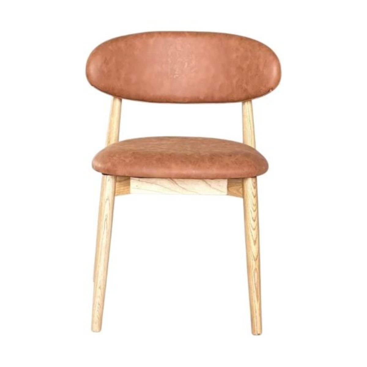 Trade Furniture Scandi Faux Leather Oak Dining Chair
