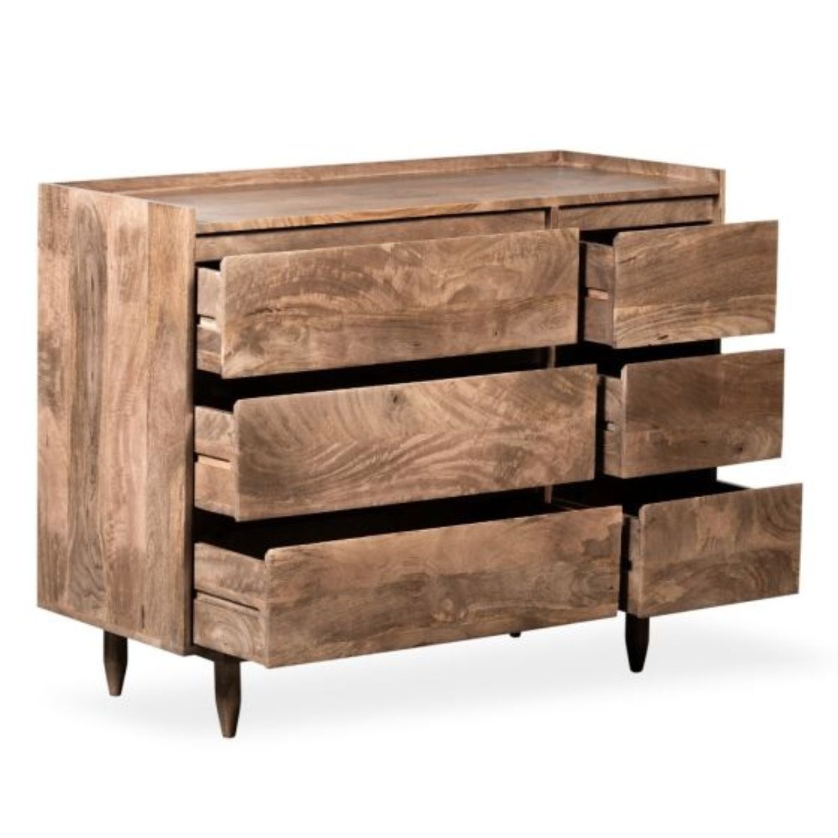 Trade Furniture Scandi Mango 115cm 6 Drawer Sideboard