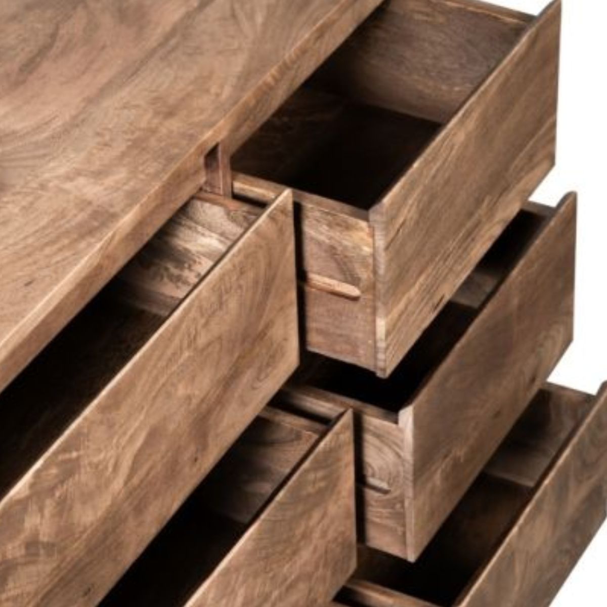 Trade Furniture Scandi Mango 115cm 6 Drawer Sideboard