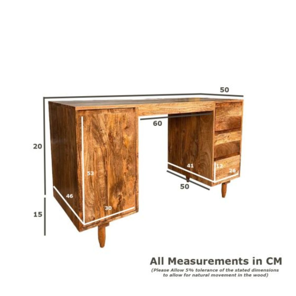 Trade Furniture Scandi Mango 126cm Desk