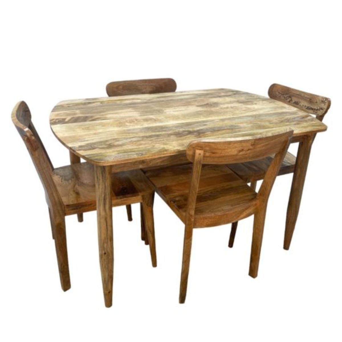 Trade Furniture Scandi Mango 130cm Dining Table & 4 Scandi Mango Dining Chairs