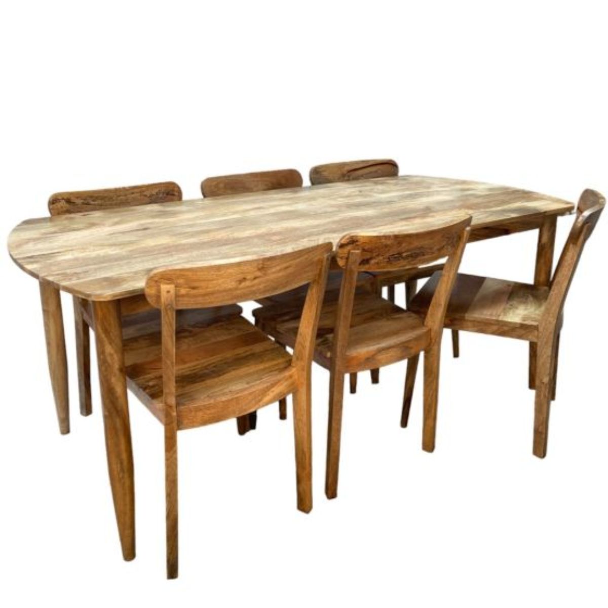 Trade Furniture Scandi Mango 190cm Dining Table & 6 Scandi Mango Dining Chairs