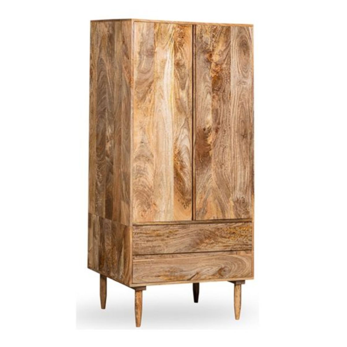 Trade Furniture Scandi Mango 2 Drawer Wardrobe