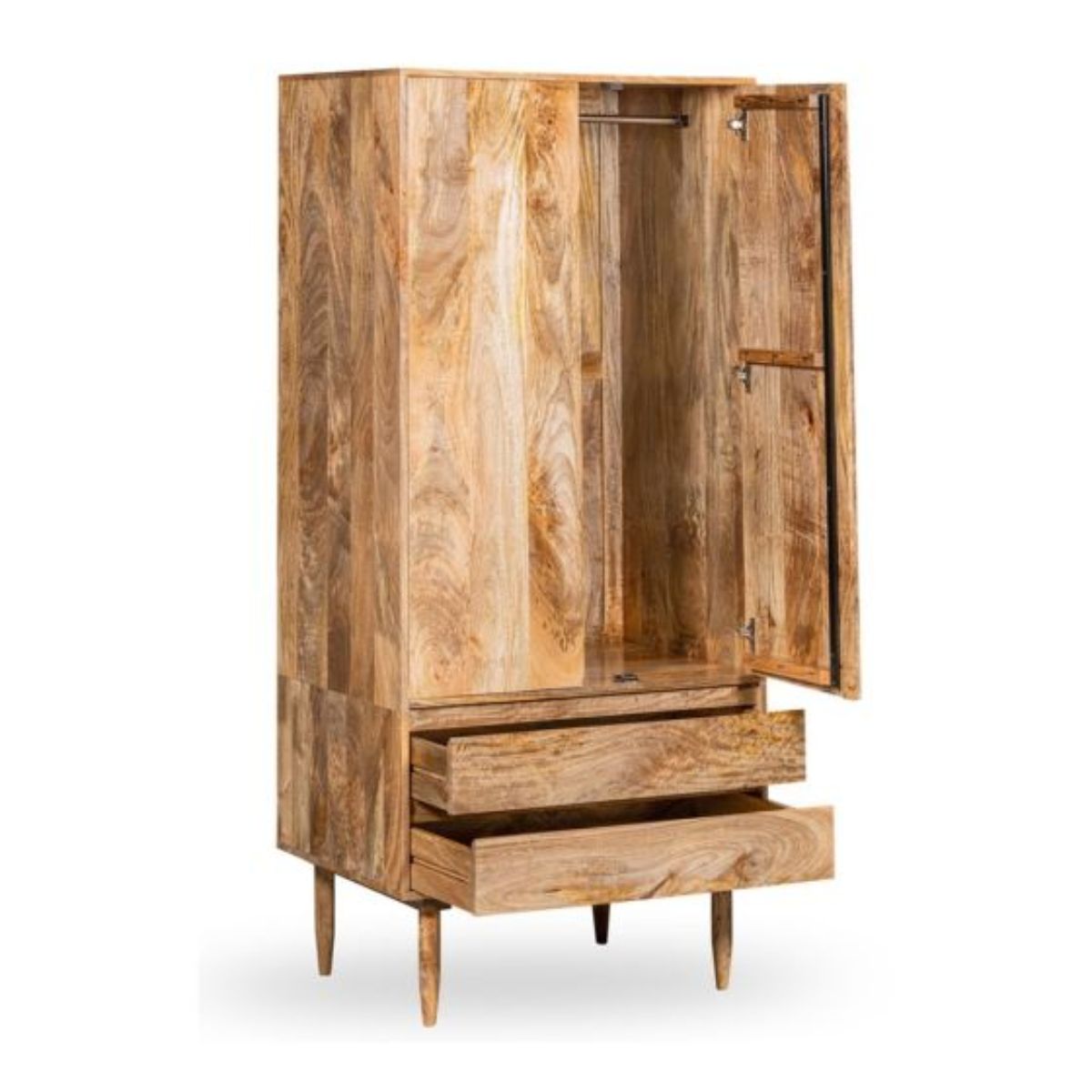 Trade Furniture Scandi Mango 2 Drawer Wardrobe