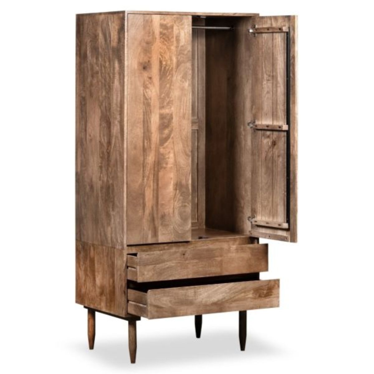 Trade Furniture Scandi Mango 2 Drawer Wardrobe