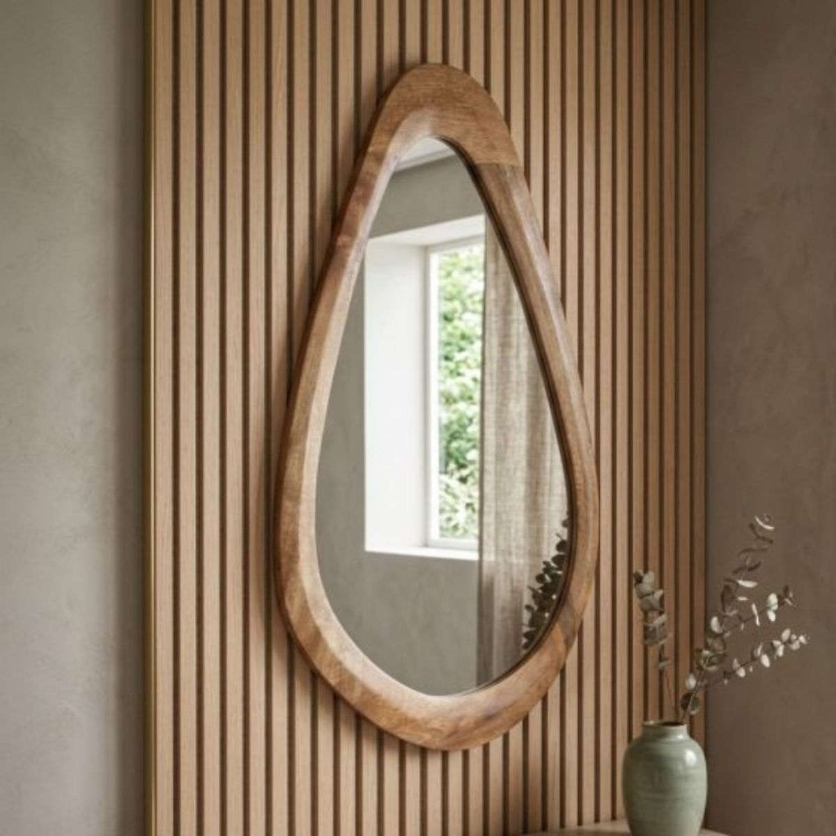 Trade Furniture Scandi Mango 50cm Curved Mirror