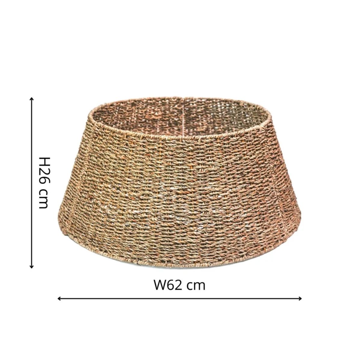 Ivyline Seagrass Round  Foldable Tree Skirt H26cm W62cm