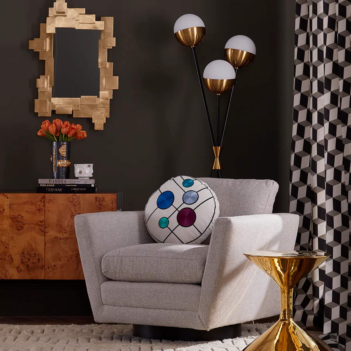 Jonathan Adler Sebastian Swivel Chair