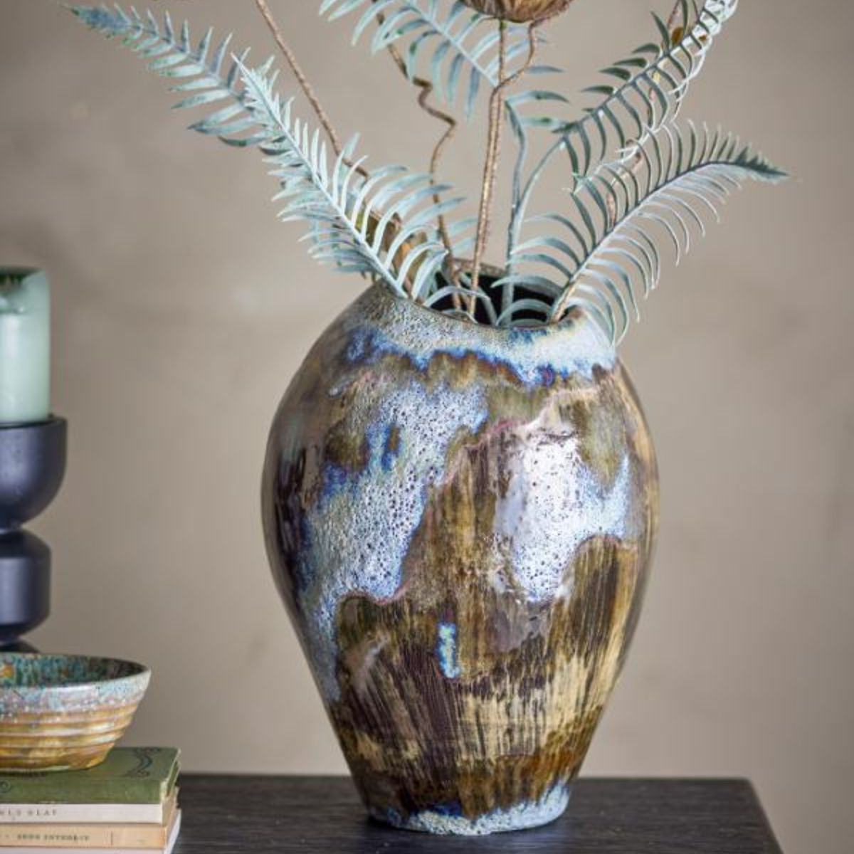 Bloomingville Senja Vase - Brown Stoneware