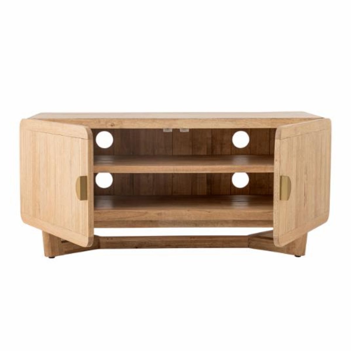 Bloomingville Serrone Cabinet - Natural Rubberwood