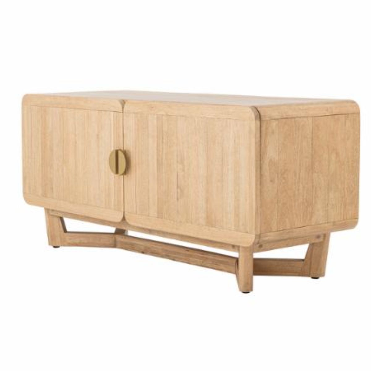 Bloomingville Serrone Cabinet - Natural Rubberwood