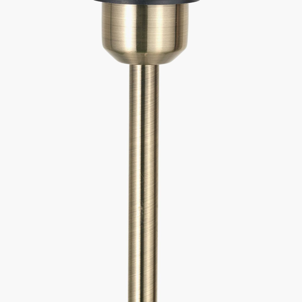 Designers Guild Sesvenna Antique Brass Metal Stick Floor Lamp Base with Ikebana 45cm Drum Shade Fuchsia