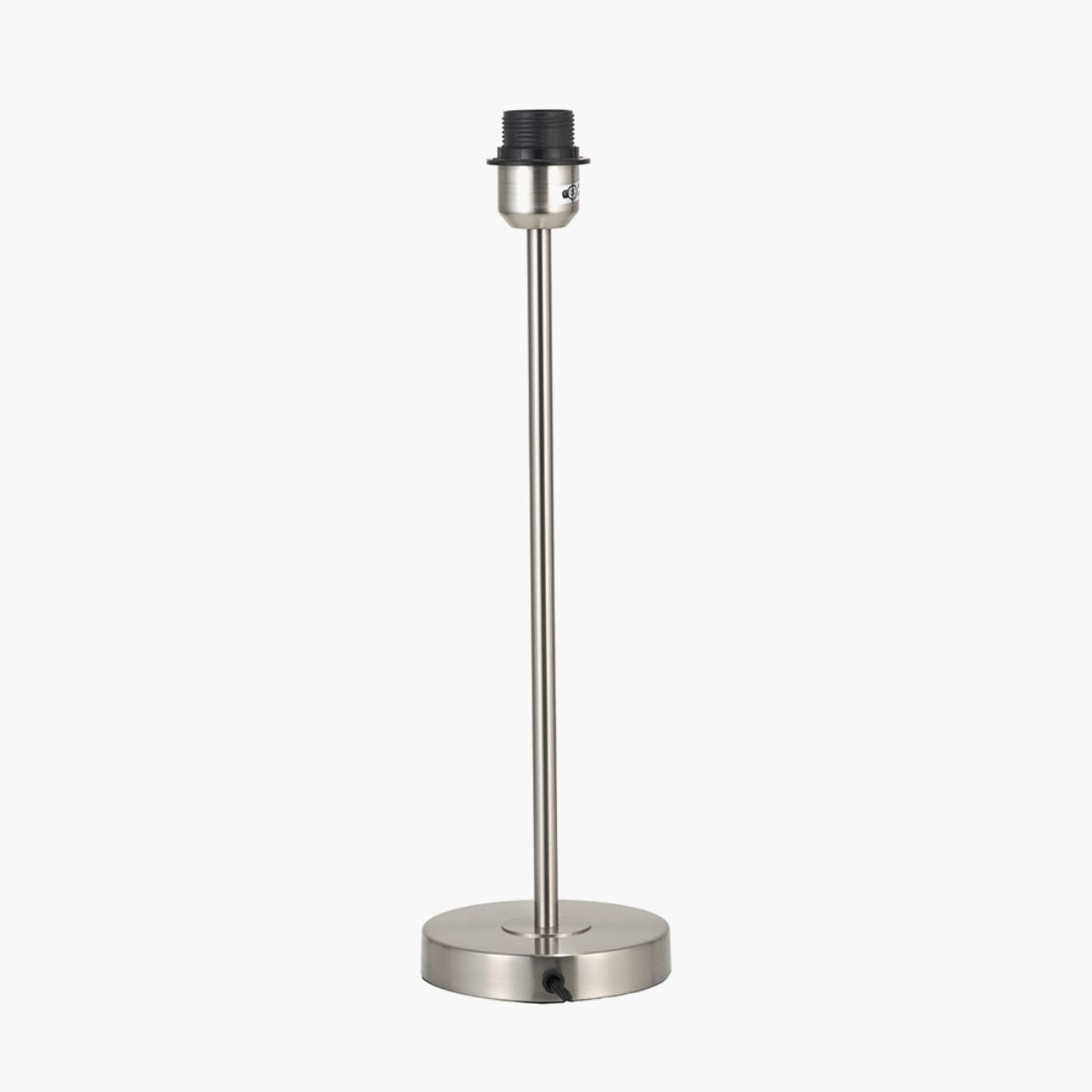 Designers Guild Sesvenna Brushed Silver Metal Stick Table Lamp Base