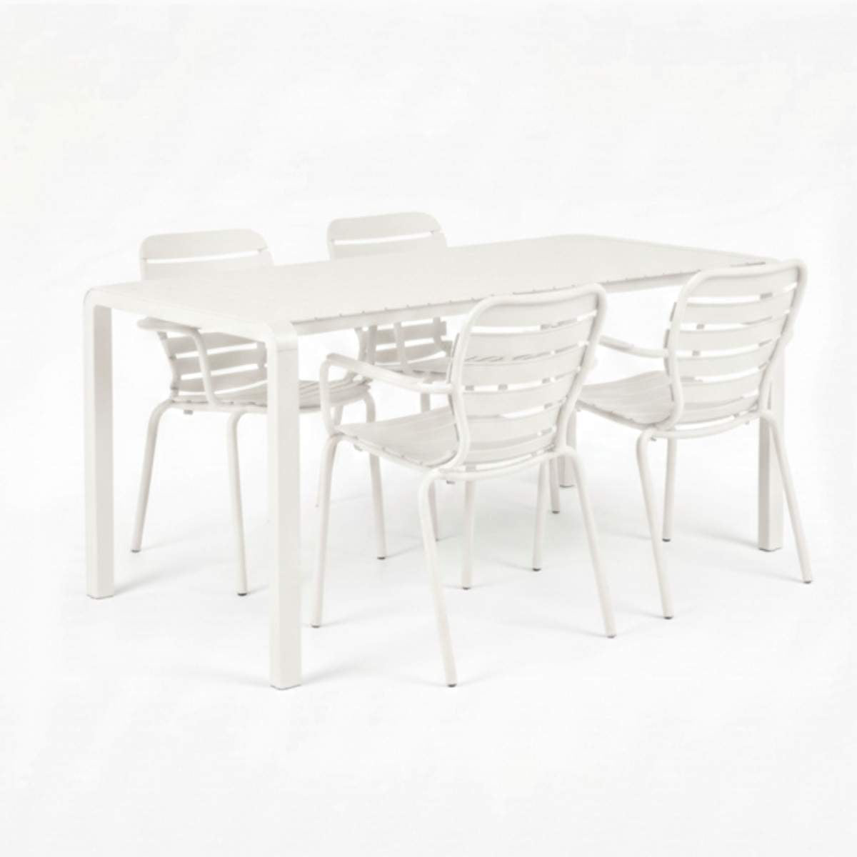 Zuiver Set Garden Table Vondel 168,5 + 4 Armchair Vondel
