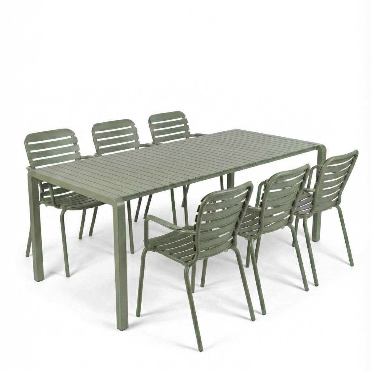 Zuiver Set Garden Table Vondel 214 + 6 Armchair Vondel