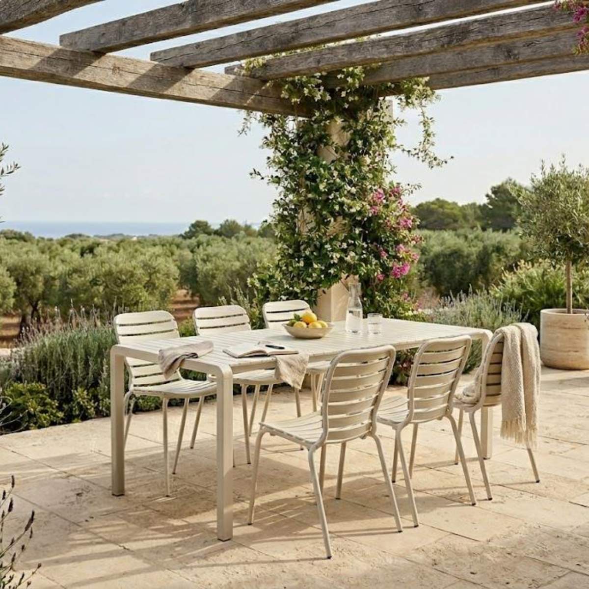 Zuiver Set Garden Table Vondel 214 + 6 Chair Vondel