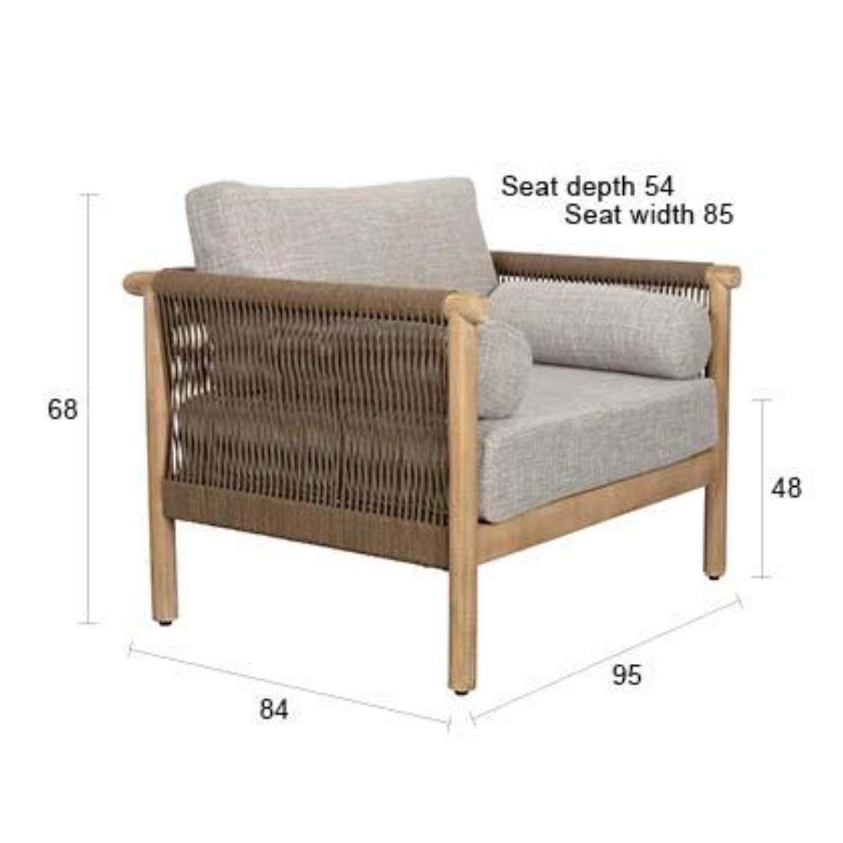 Dutch Bone Set Outdoor Oasis (Sofa + Coffee Table + 2 Lounge Chair )