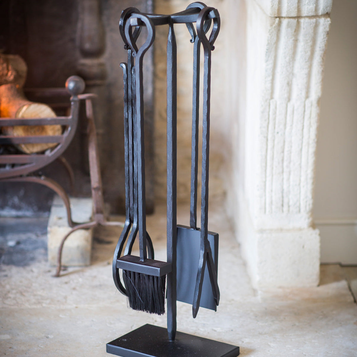 Garden Trading Classic Fireside Tools - Set of 4 - Black