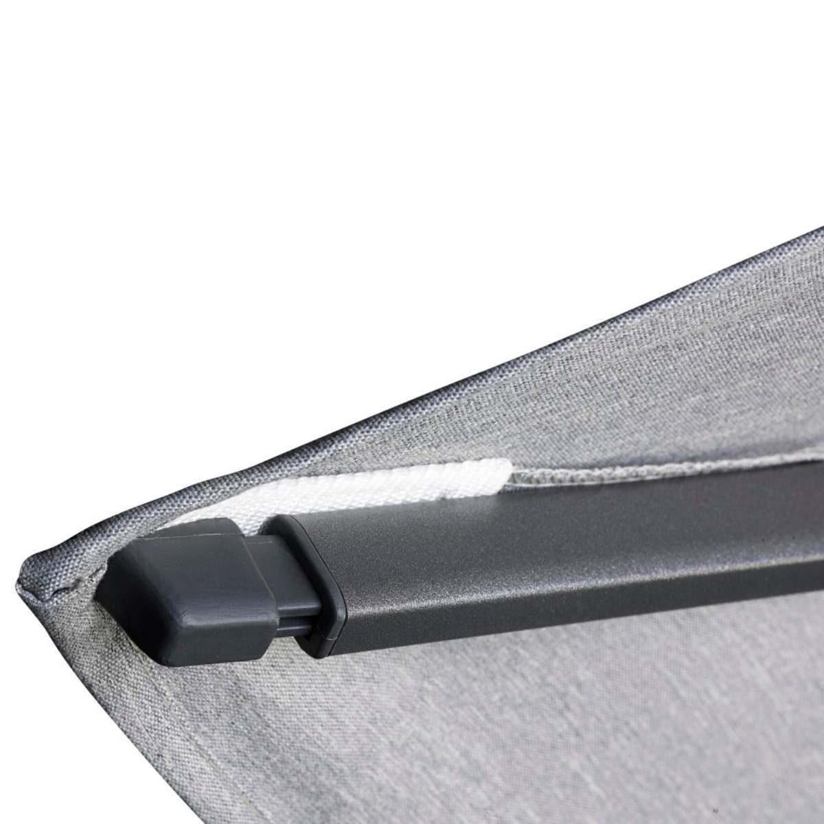 Beau&Co Glow Challenger T2 3m Square Champagne Free Arm Parasol