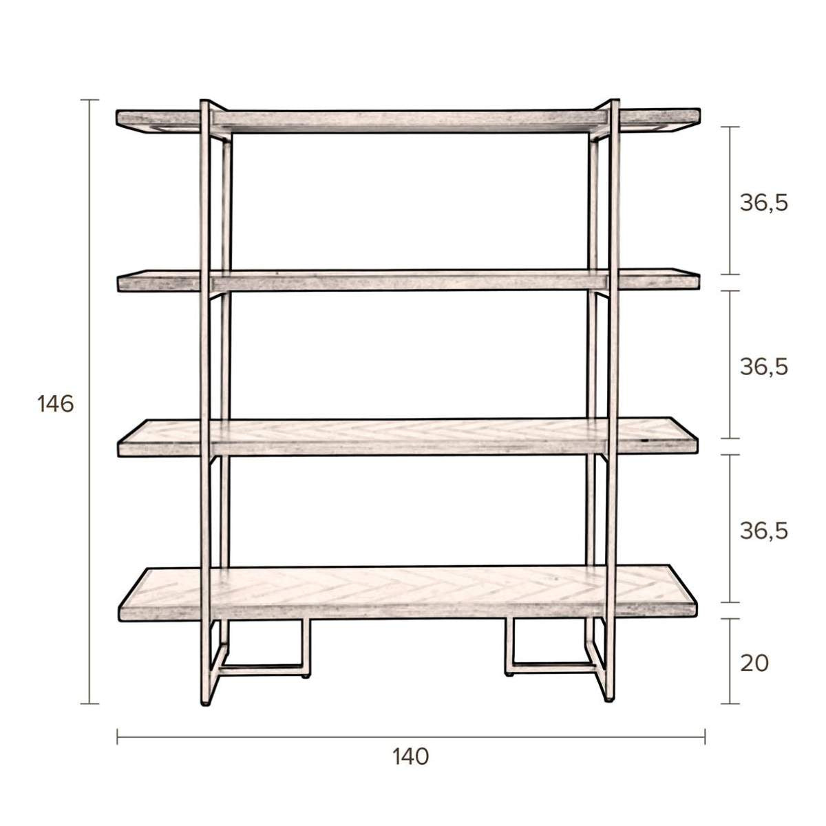 Dutch Bone Shelf Class Black