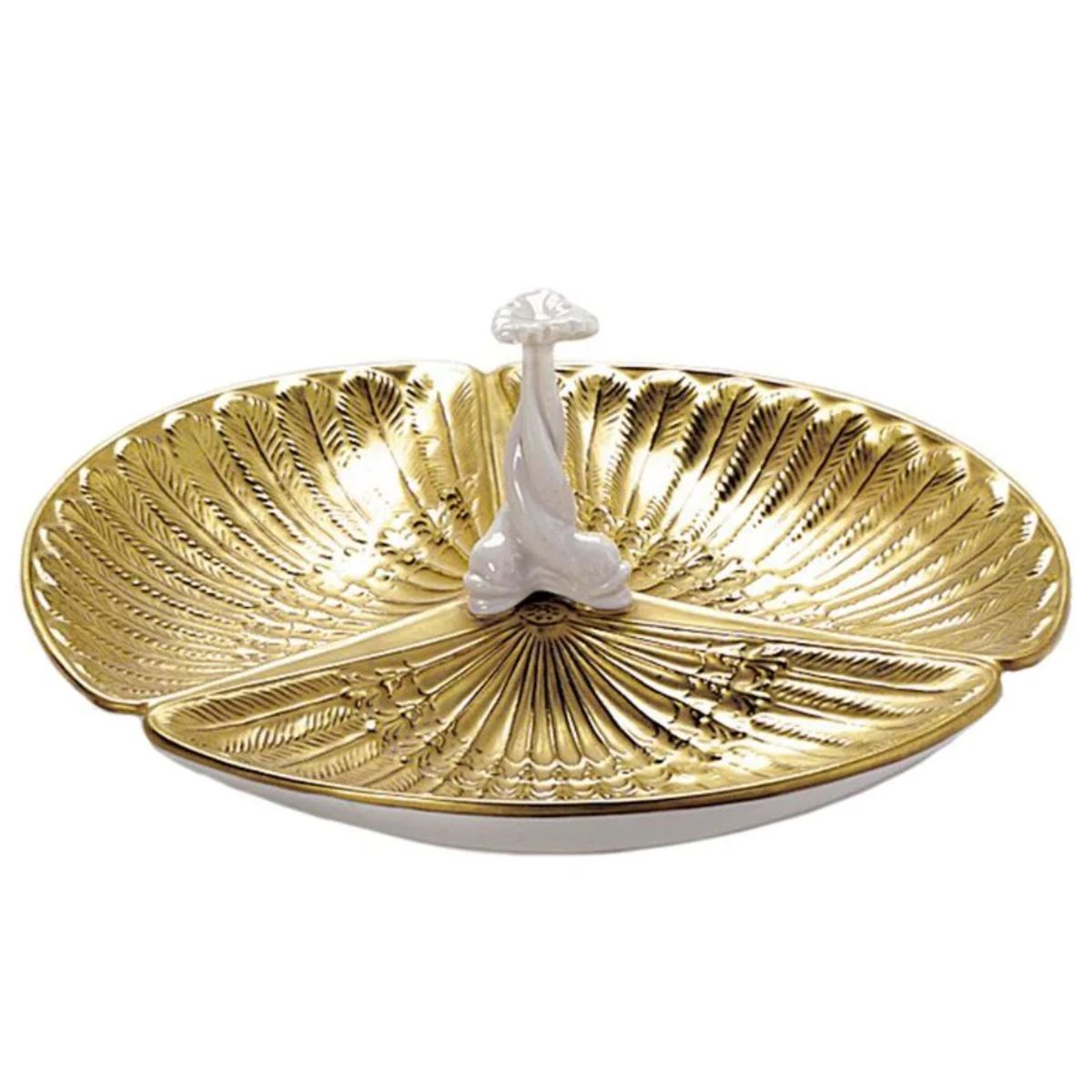 Villari Shell Gold Appetizer Dish