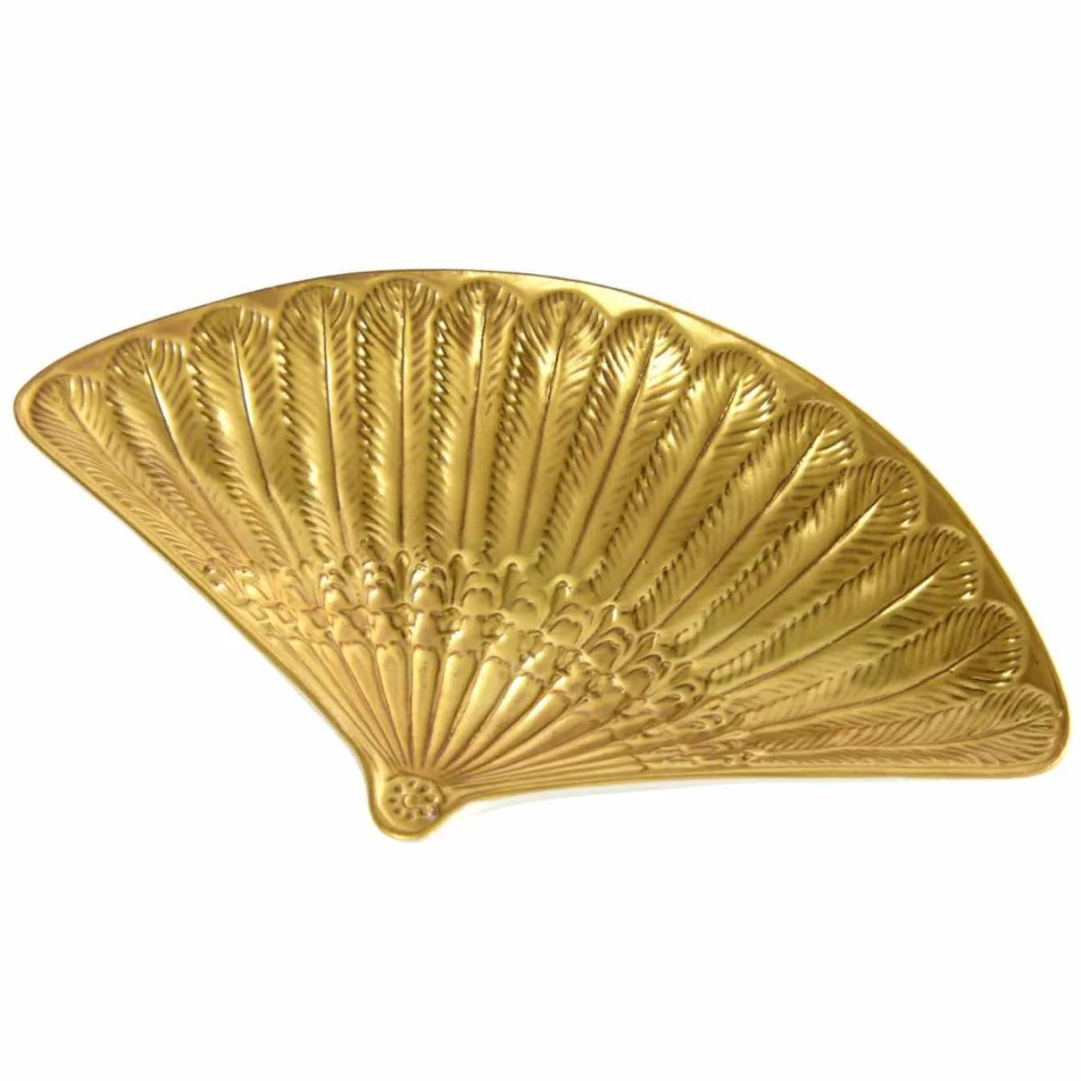 Villari Shell Gold Triangle Trinket Dish